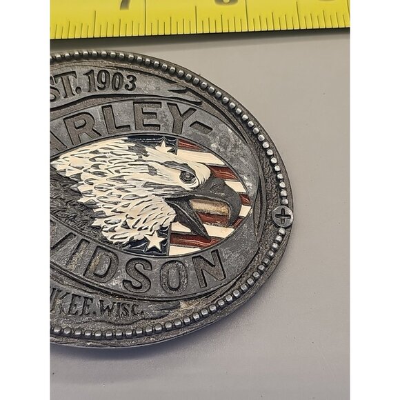 HARLEY-DAVIDSON Screamin Eagle BELT BUCKLE RainTree Officially Licensed EST 1903 - Picture 2 of 5